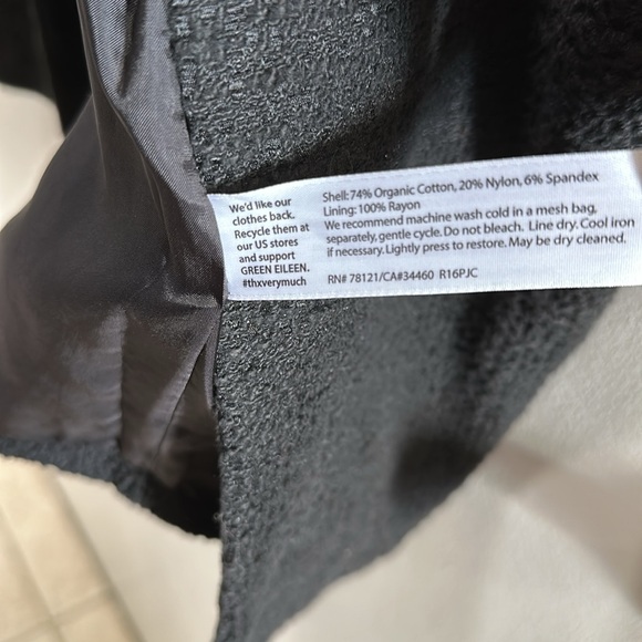 Eileen Fisher textured 3/4 sleeve jacket - Picture 4 of 9